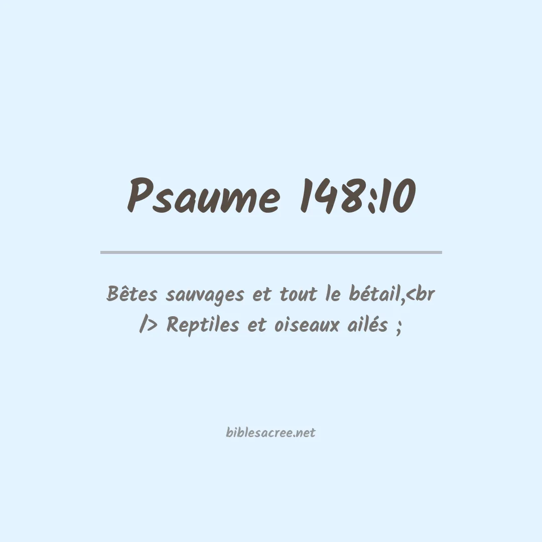 Psaume - 148:10