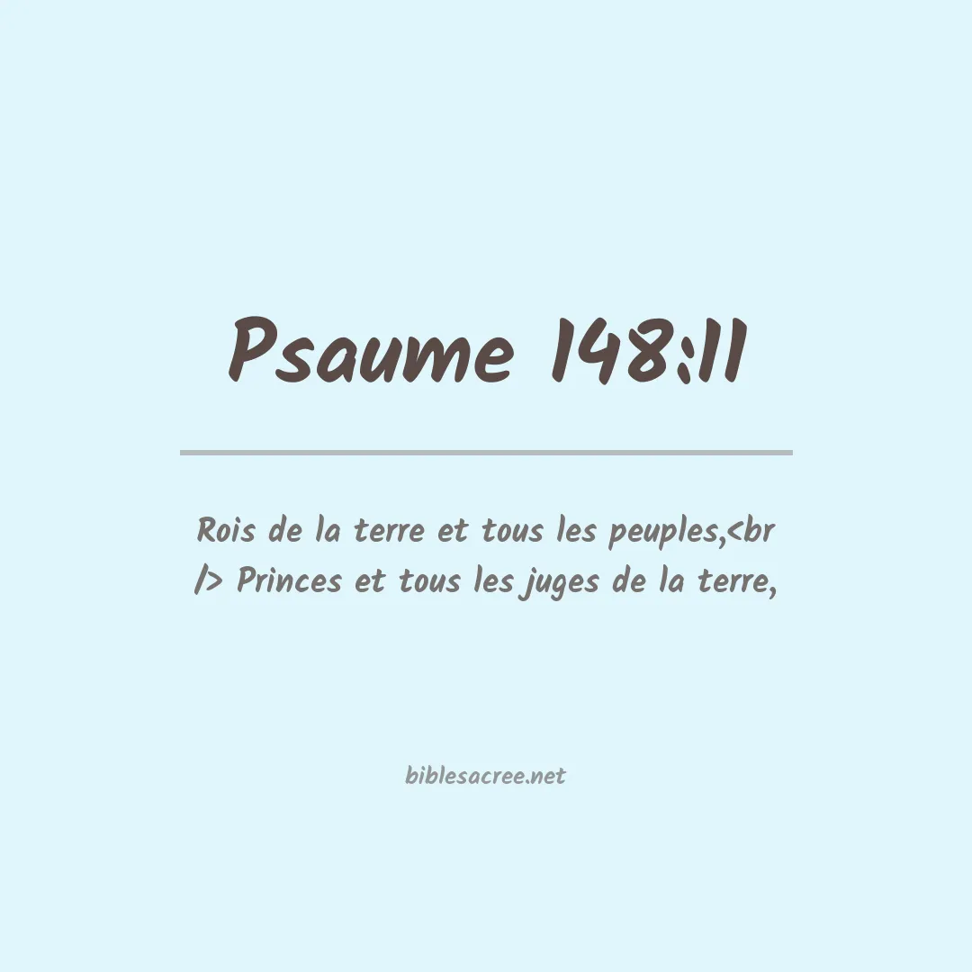Psaume - 148:11