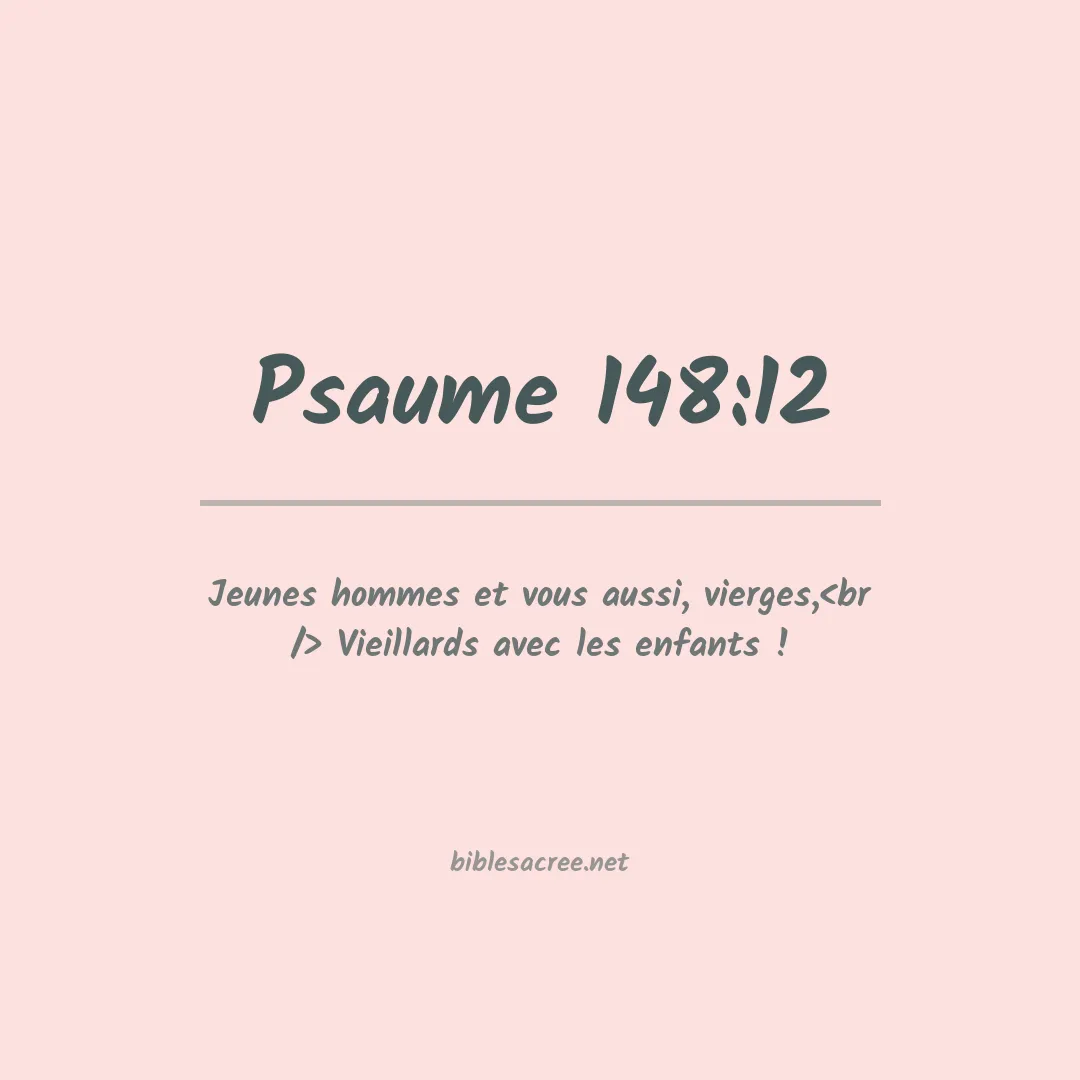 Psaume - 148:12
