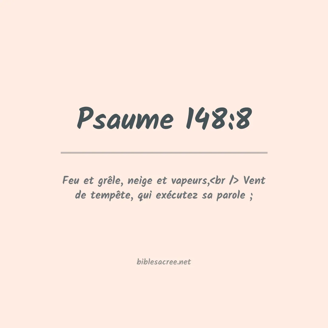 Psaume - 148:8