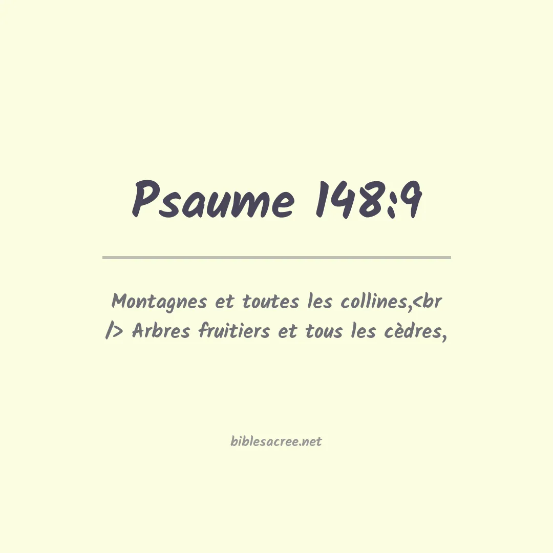 Psaume - 148:9