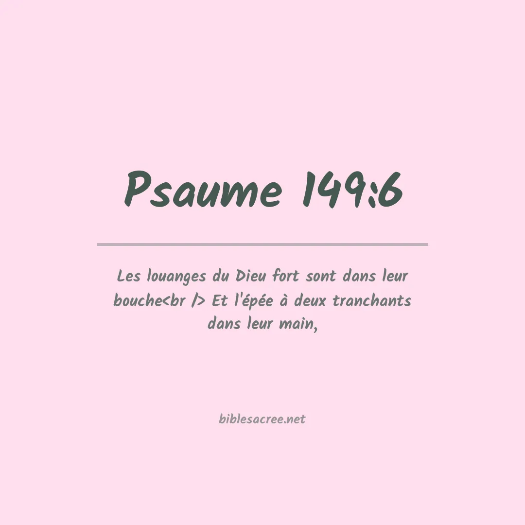 Psaume - 149:6