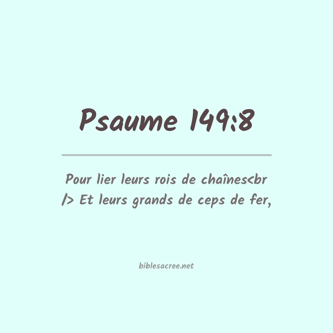 Psaume - 149:8