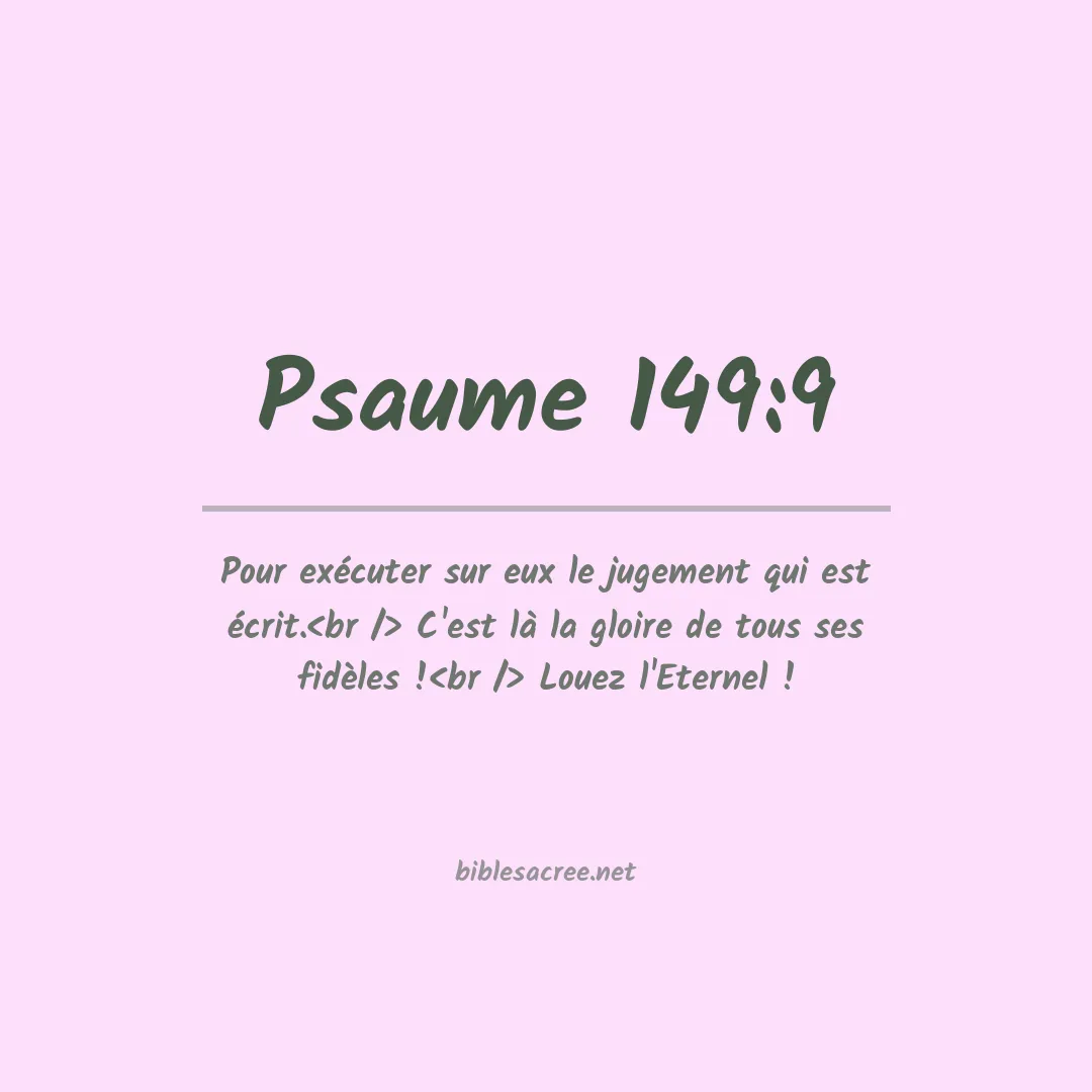 Psaume - 149:9