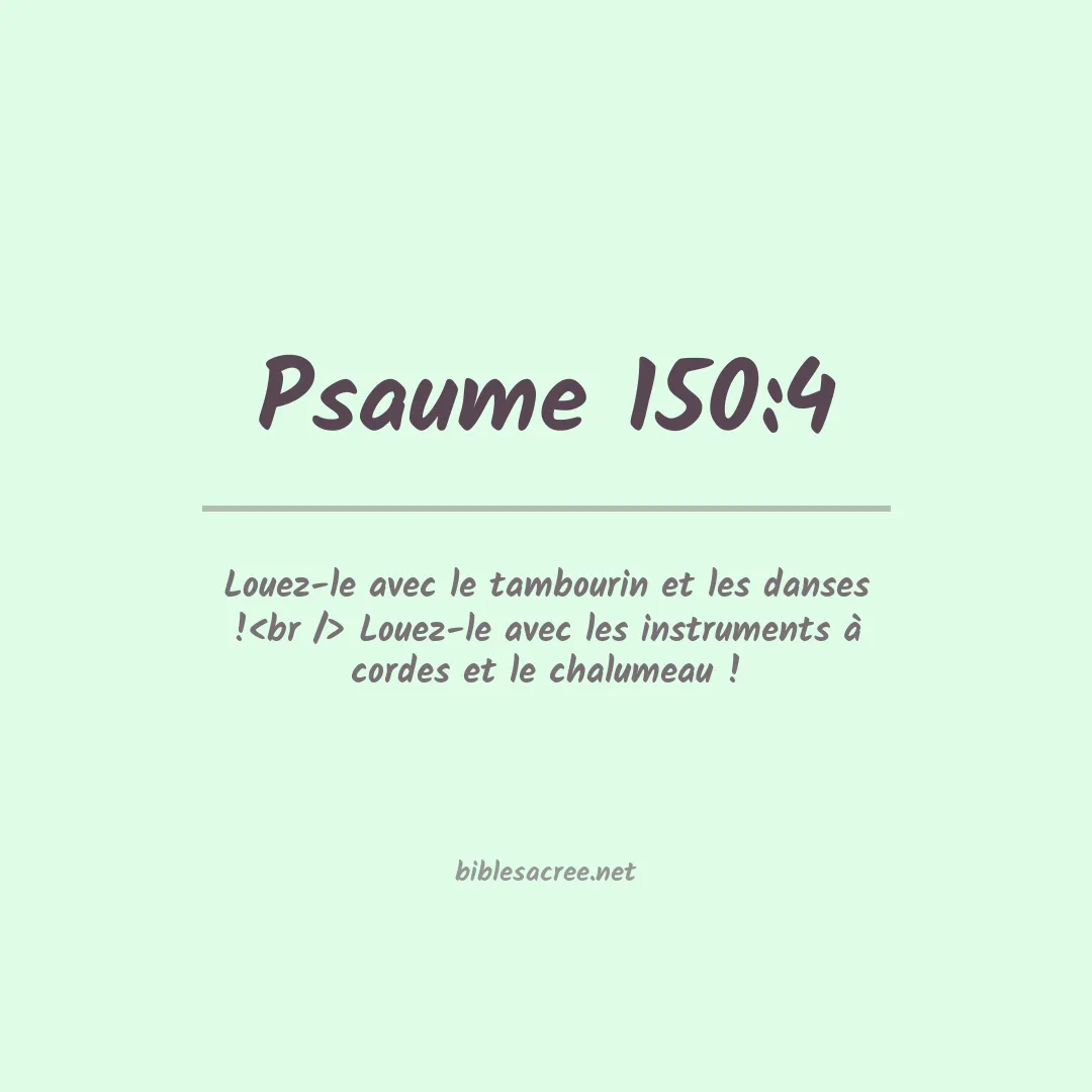 Psaume - 150:4