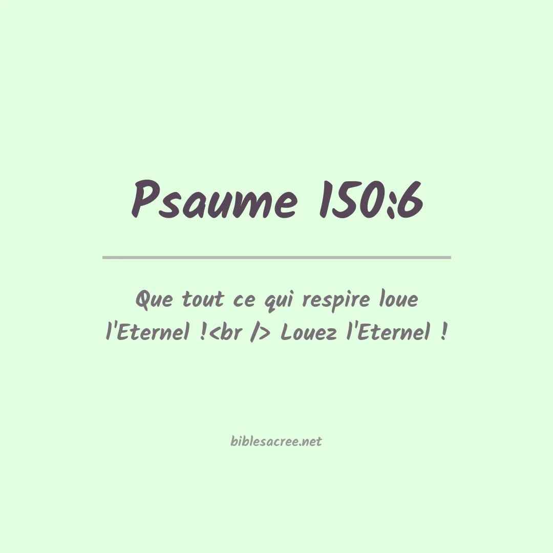 Psaume - 150:6