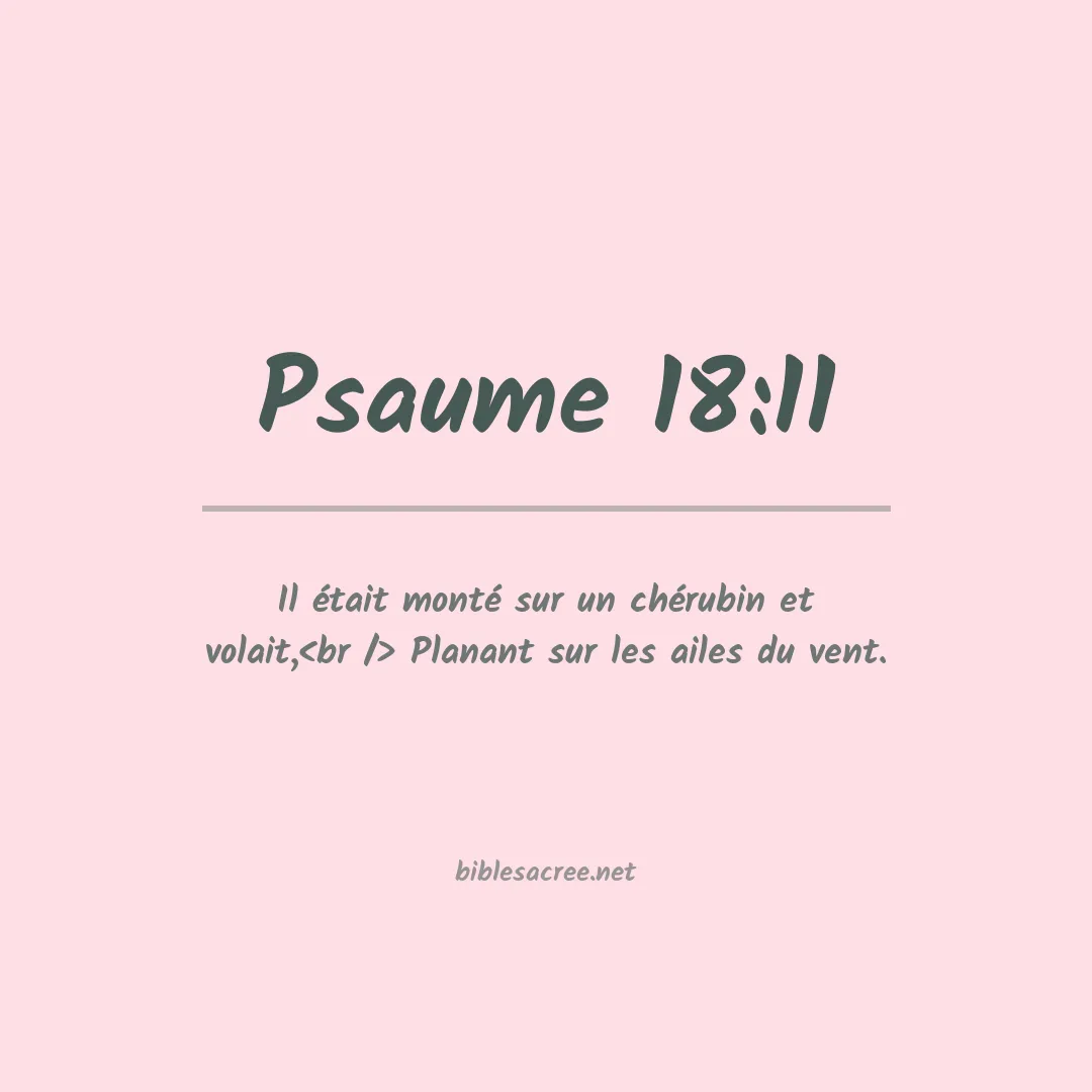 Psaume - 18:11