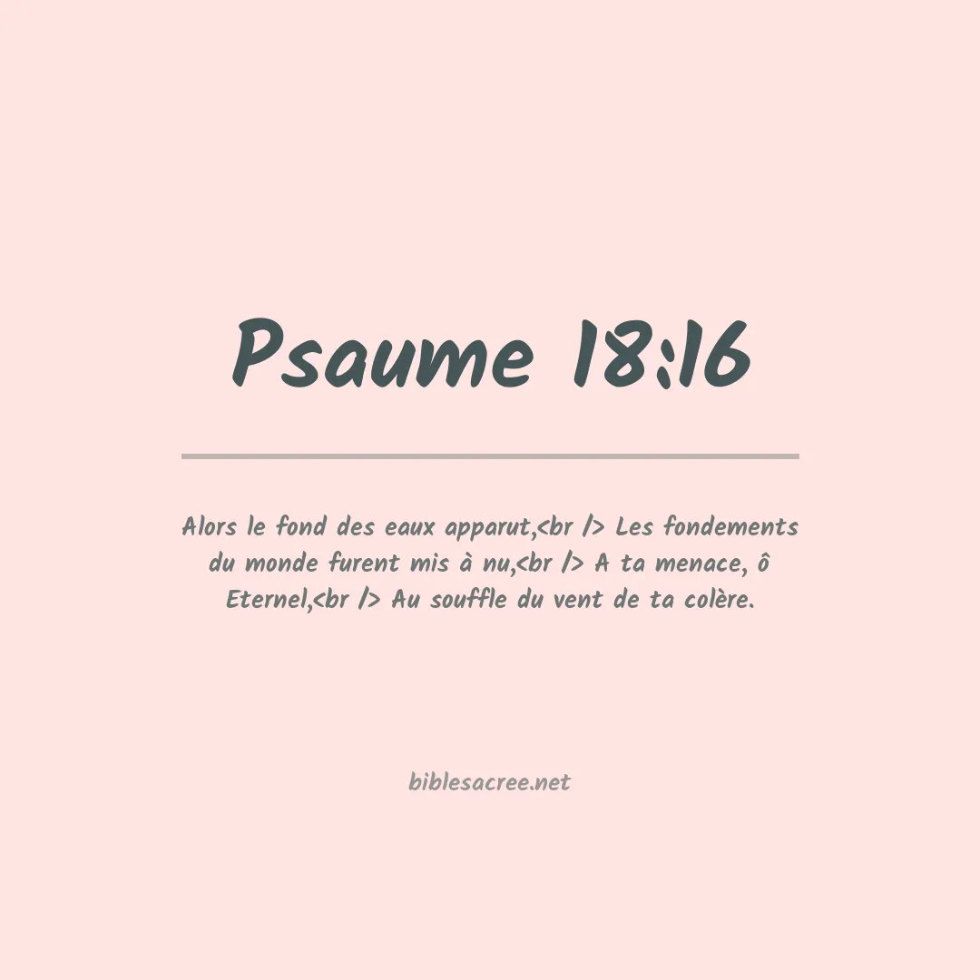 Psaume - 18:16