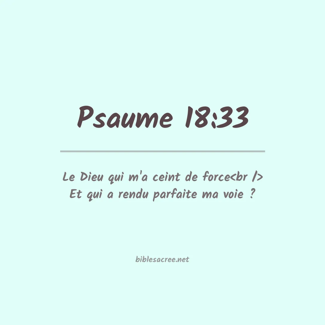 Psaume - 18:33