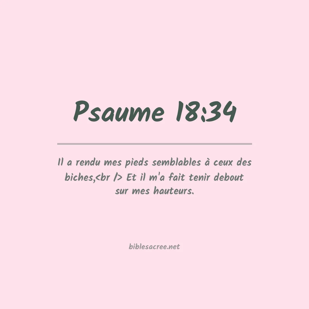 Psaume - 18:34