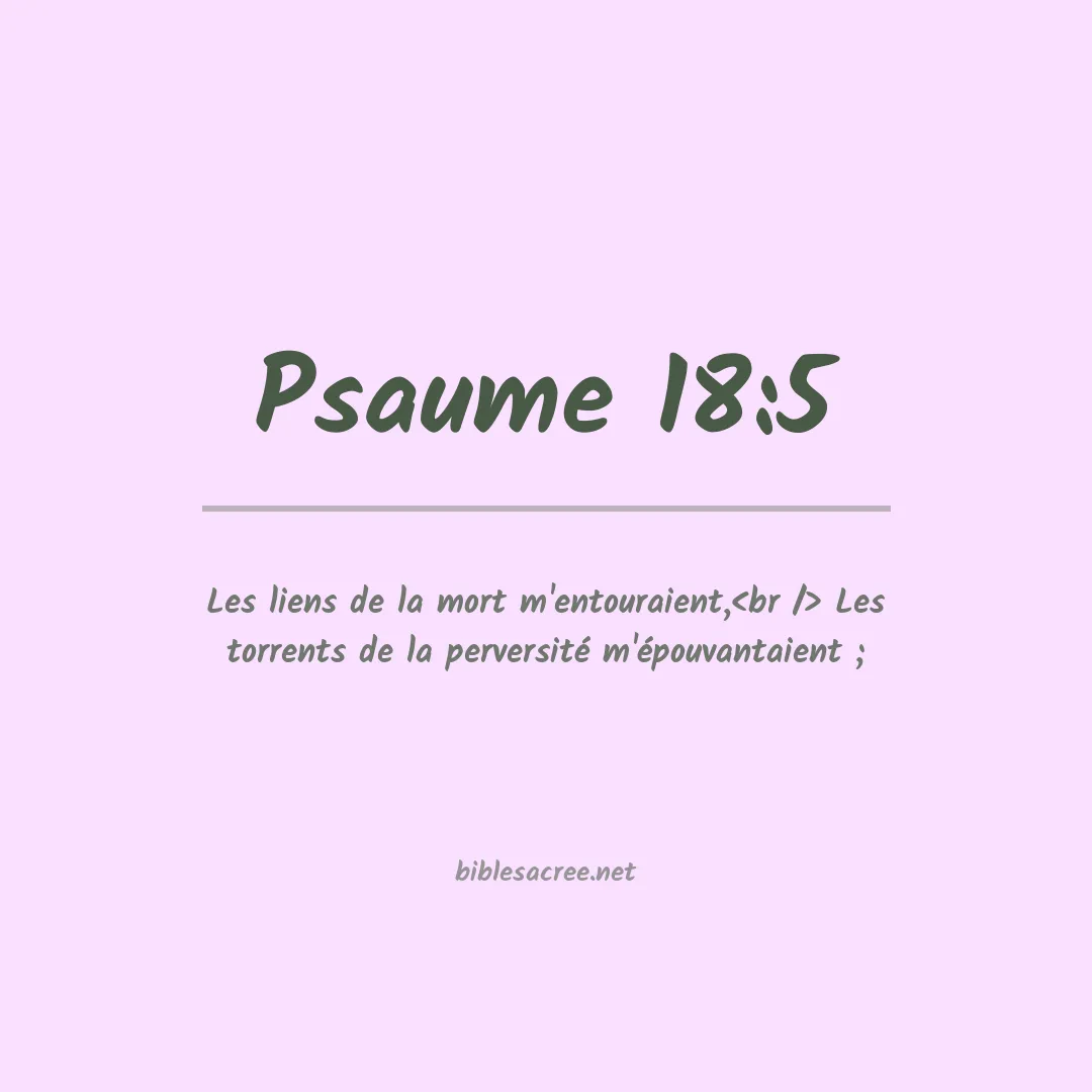 Psaume - 18:5