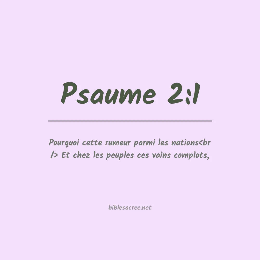 Psaume - 2:1