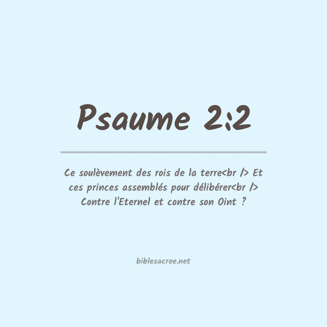 Psaume - 2:2
