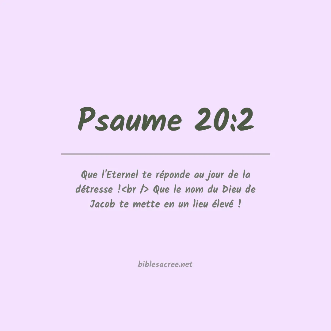 Psaume - 20:2