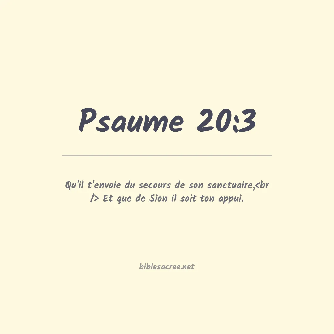 Psaume - 20:3