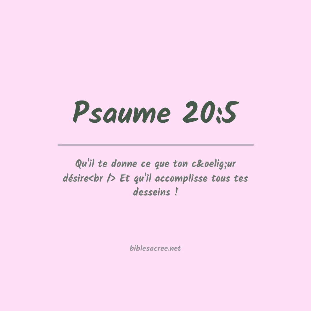 Psaume - 20:5