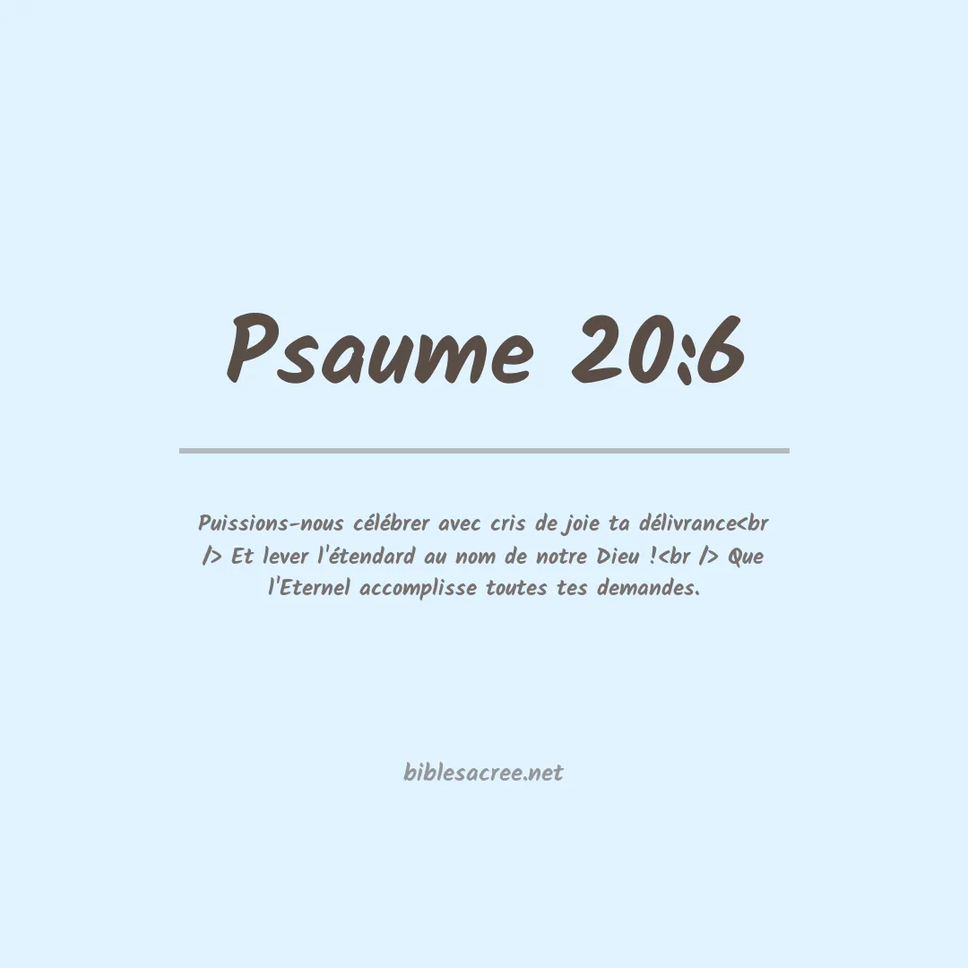 Psaume - 20:6