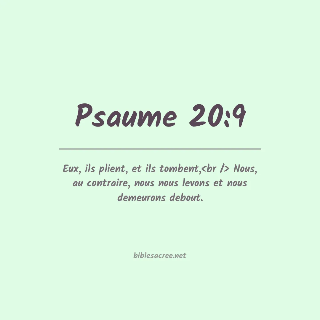 Psaume - 20:9