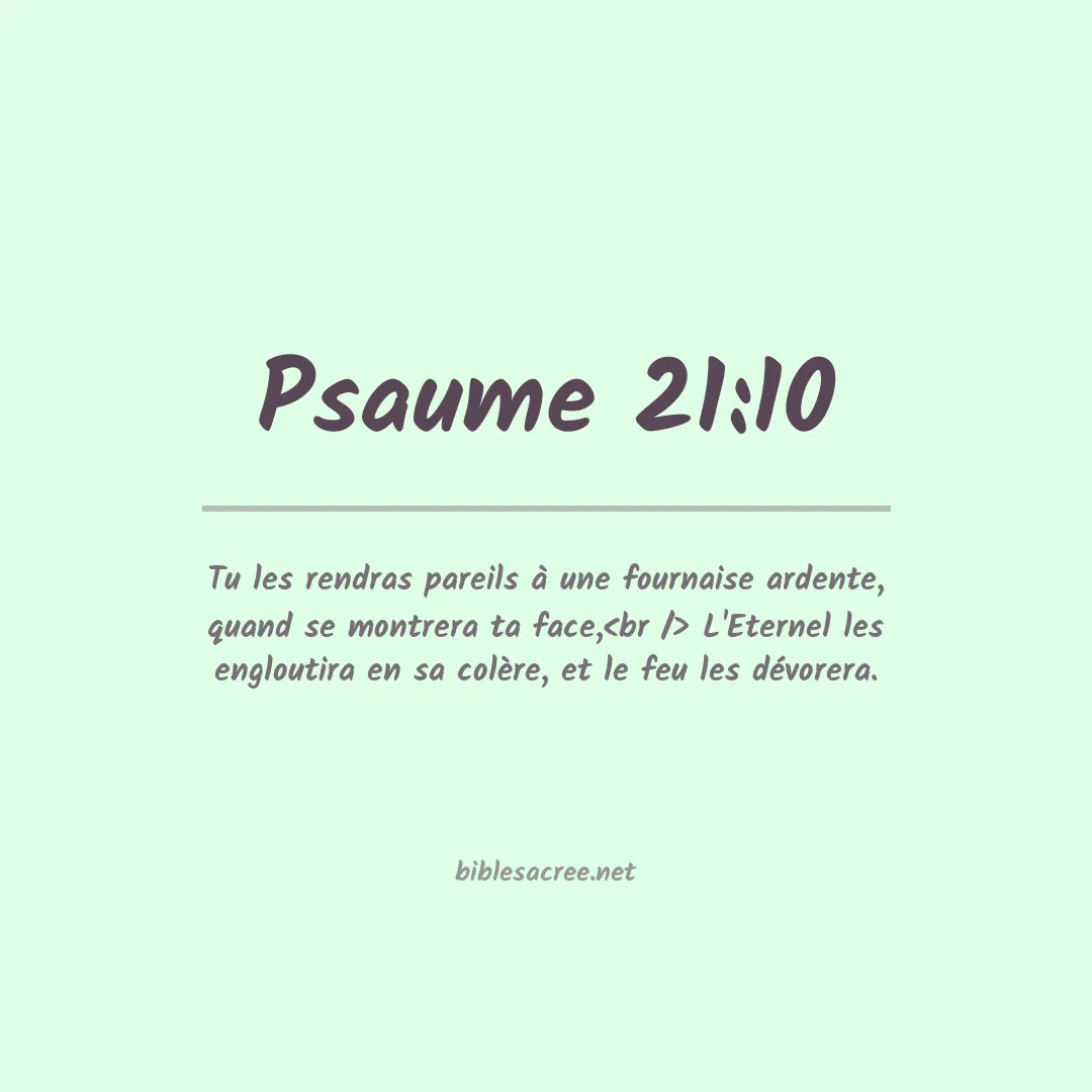 Psaume - 21:10