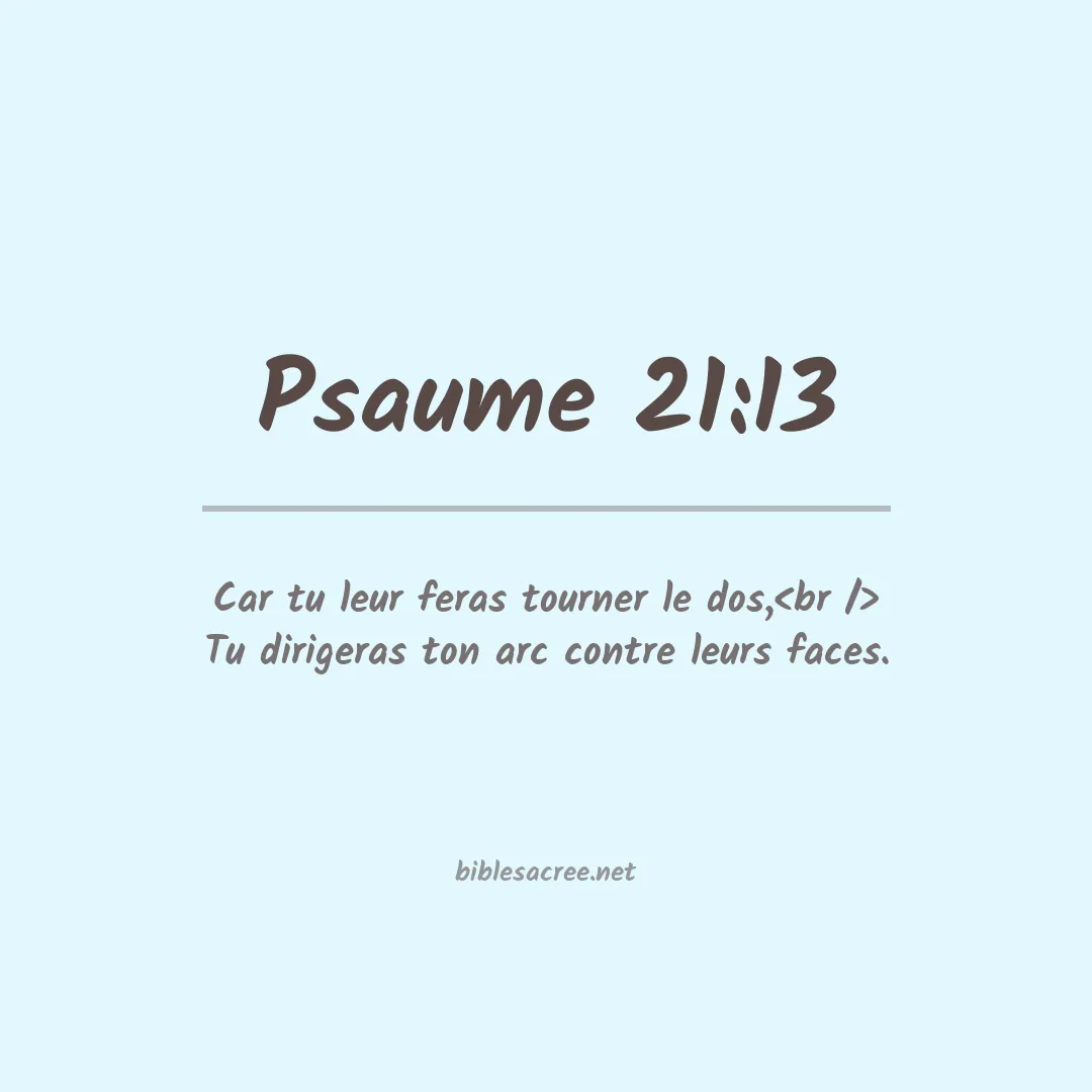 Psaume - 21:13