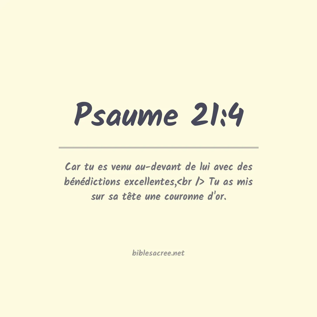 Psaume - 21:4