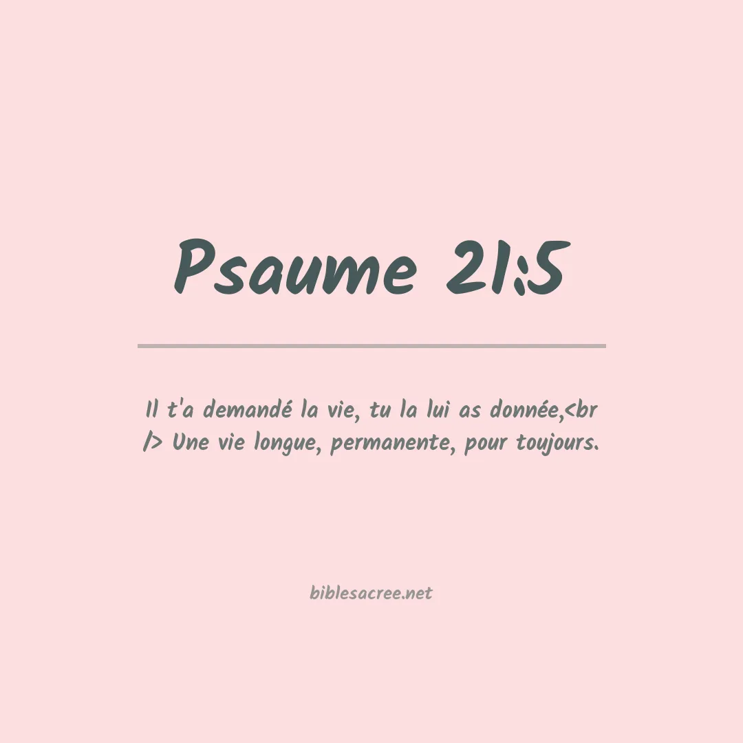 Psaume - 21:5