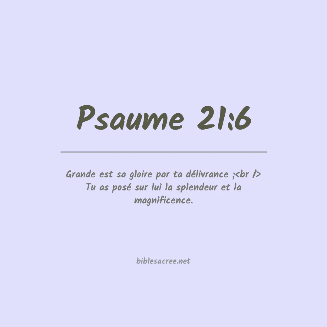 Psaume - 21:6