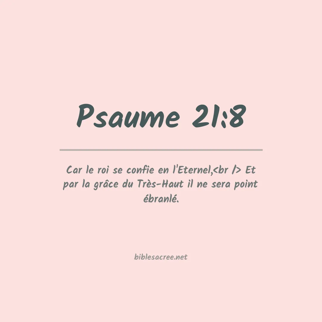 Psaume - 21:8