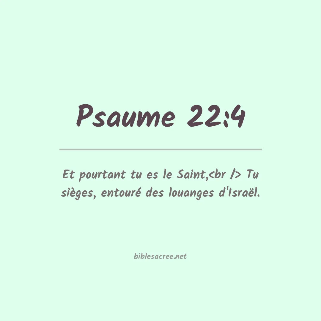 Psaume - 22:4
