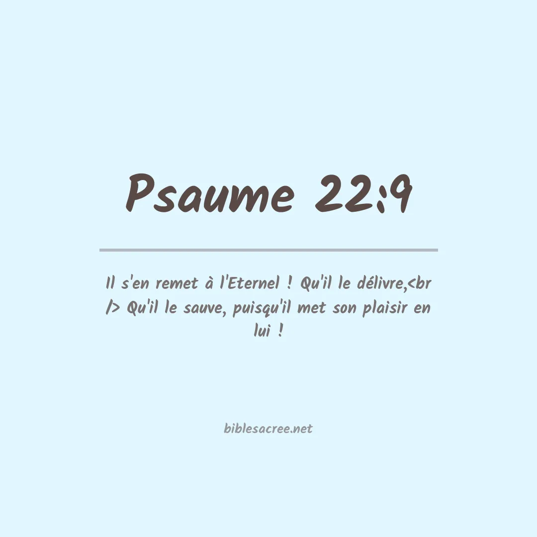 Psaume - 22:9
