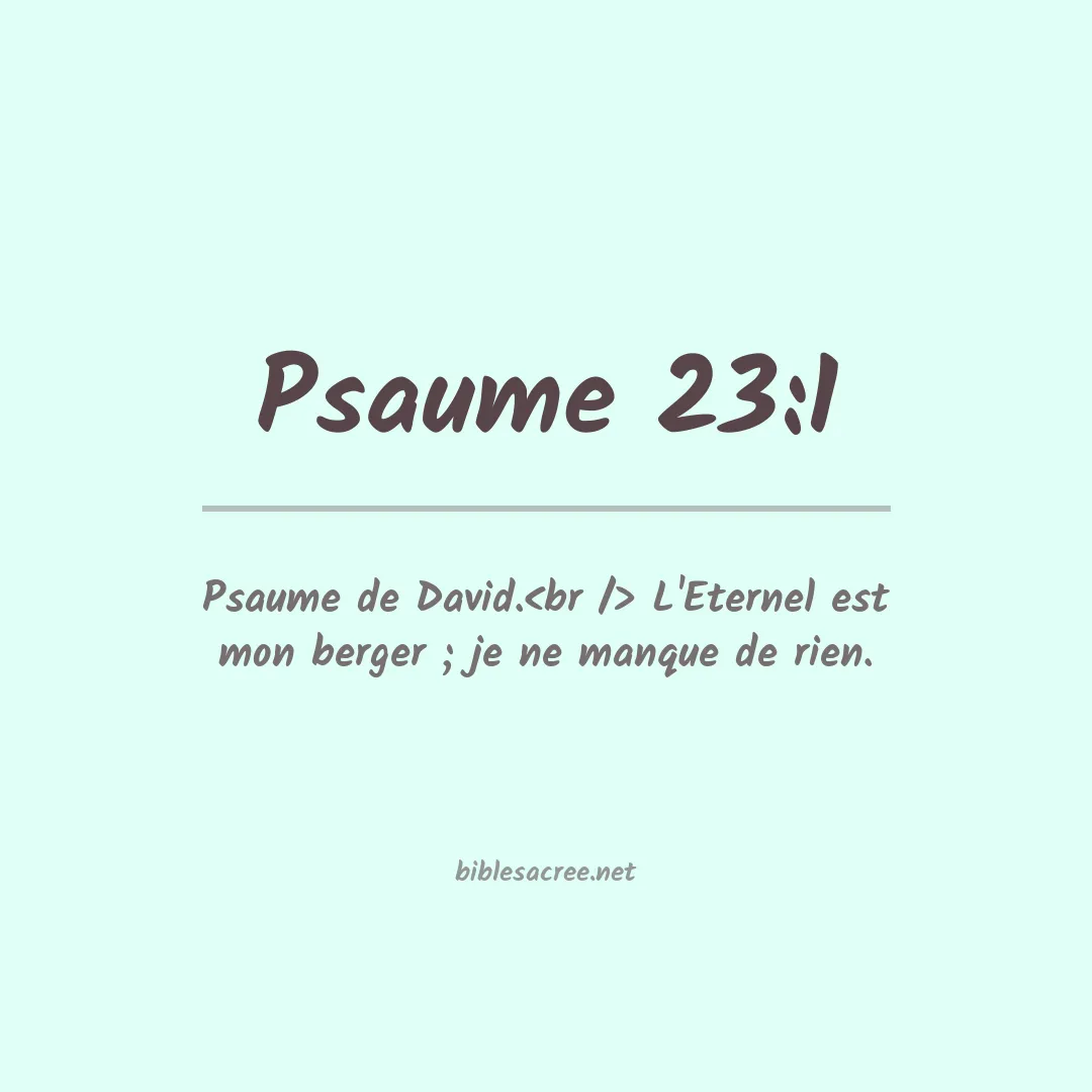 Psaume - 23:1