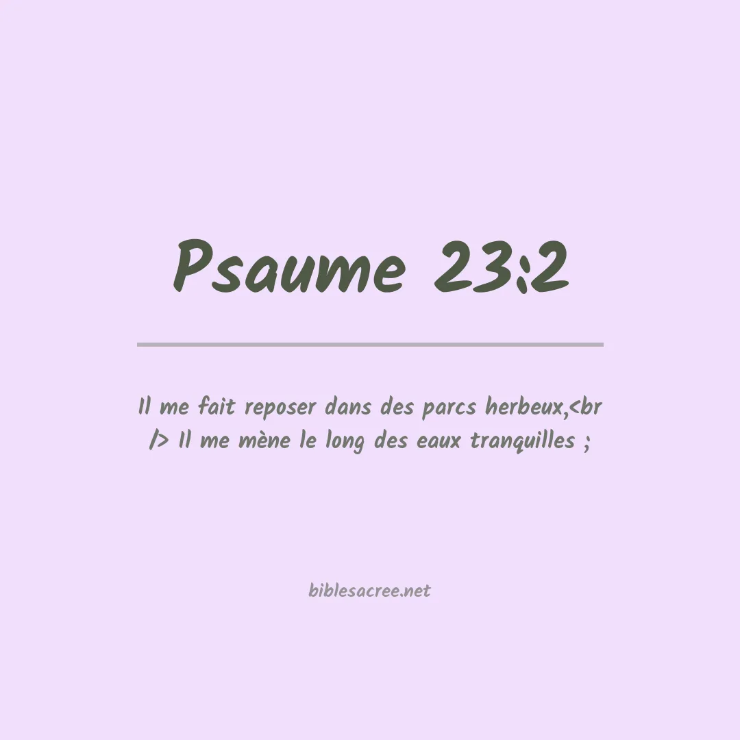Psaume - 23:2
