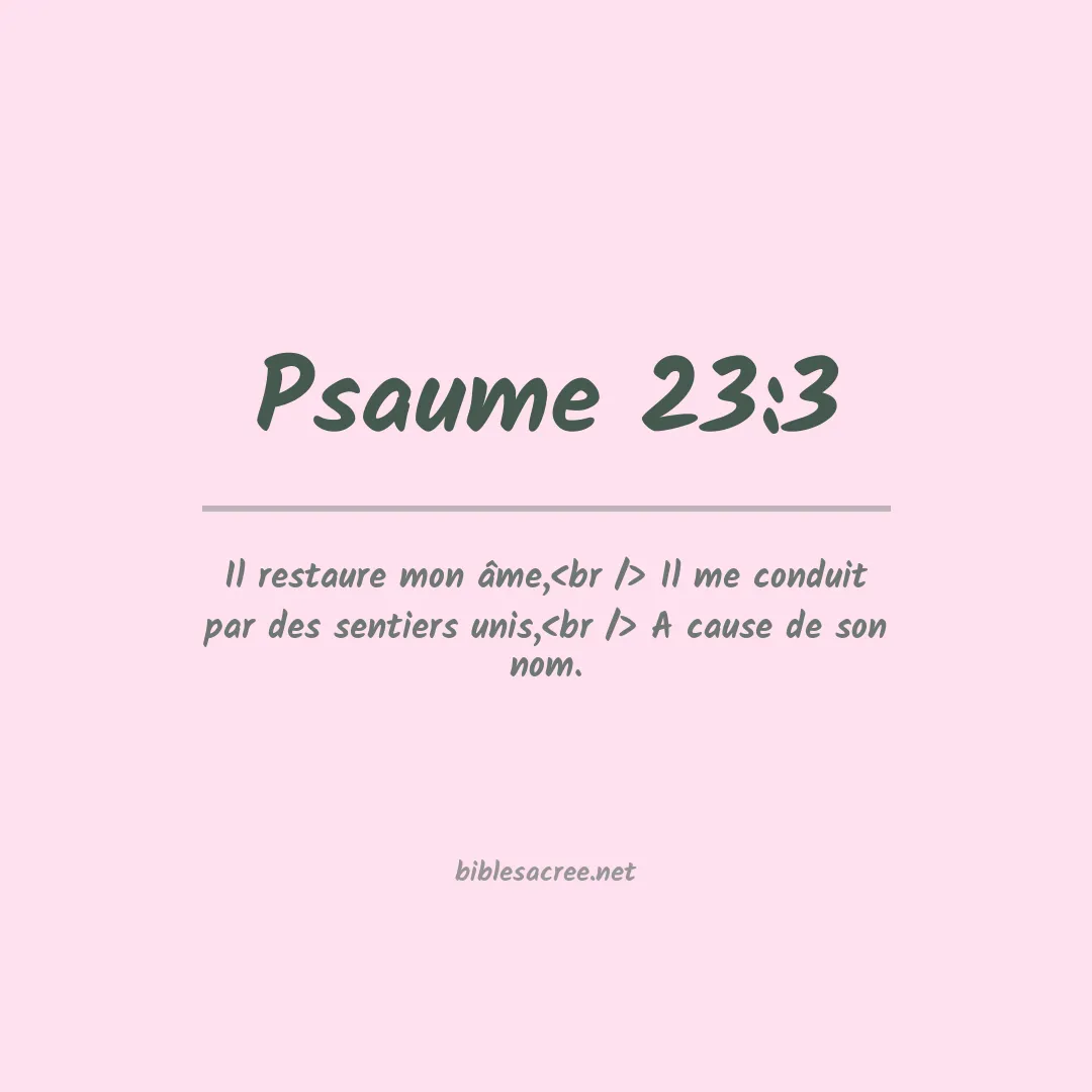 Psaume - 23:3