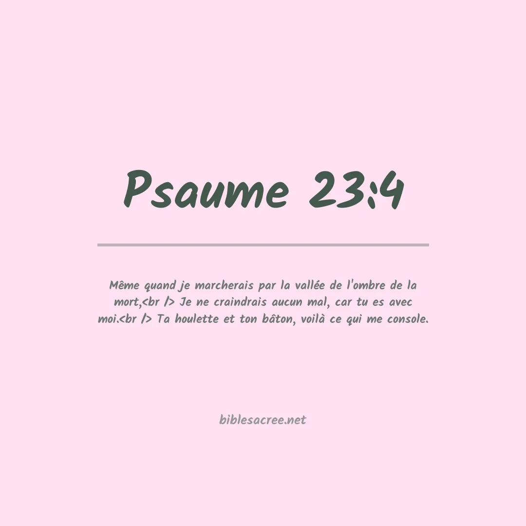 Psaume - 23:4