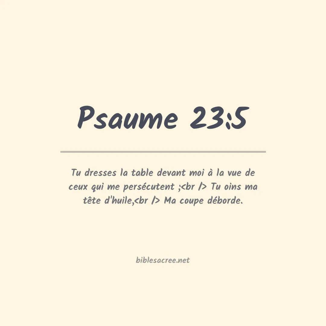 Psaume - 23:5