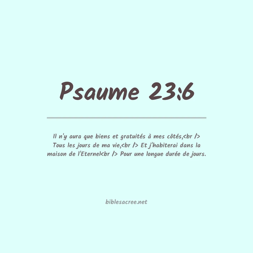 Psaume - 23:6