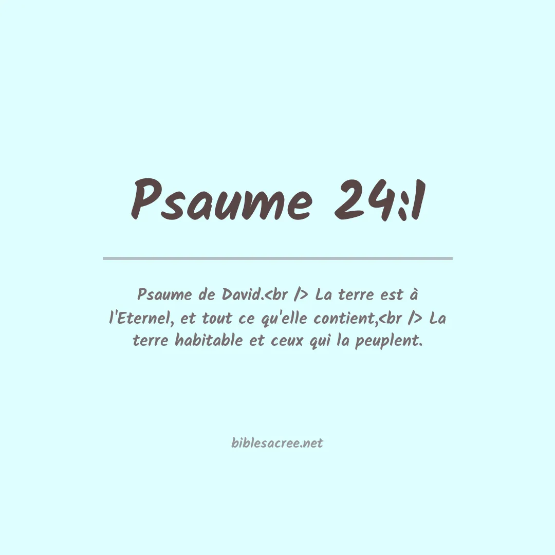 Psaume - 24:1