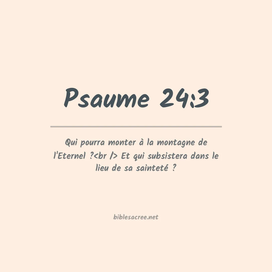 Psaume - 24:3