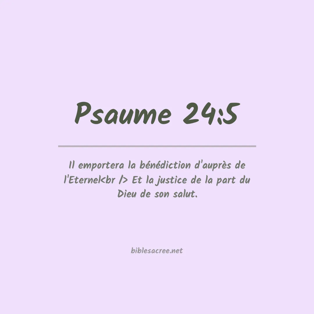 Psaume - 24:5