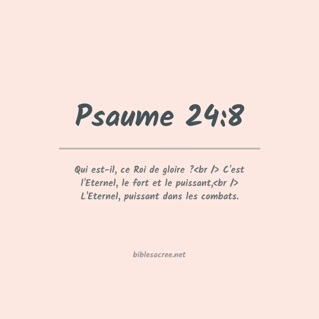 Psaume - 24:8
