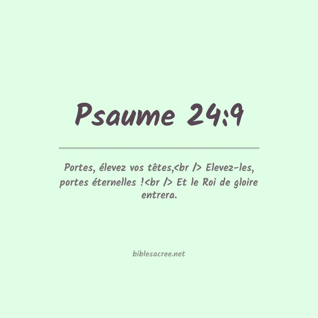 Psaume - 24:9