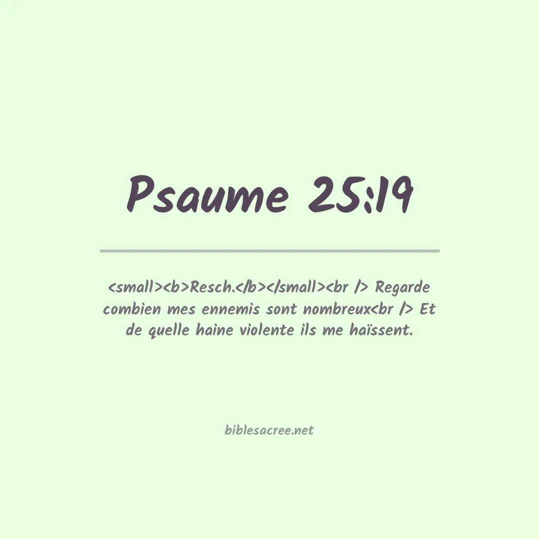 Psaume - 25:19