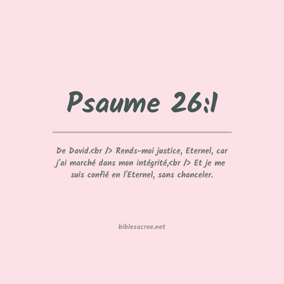 Psaume - 26:1