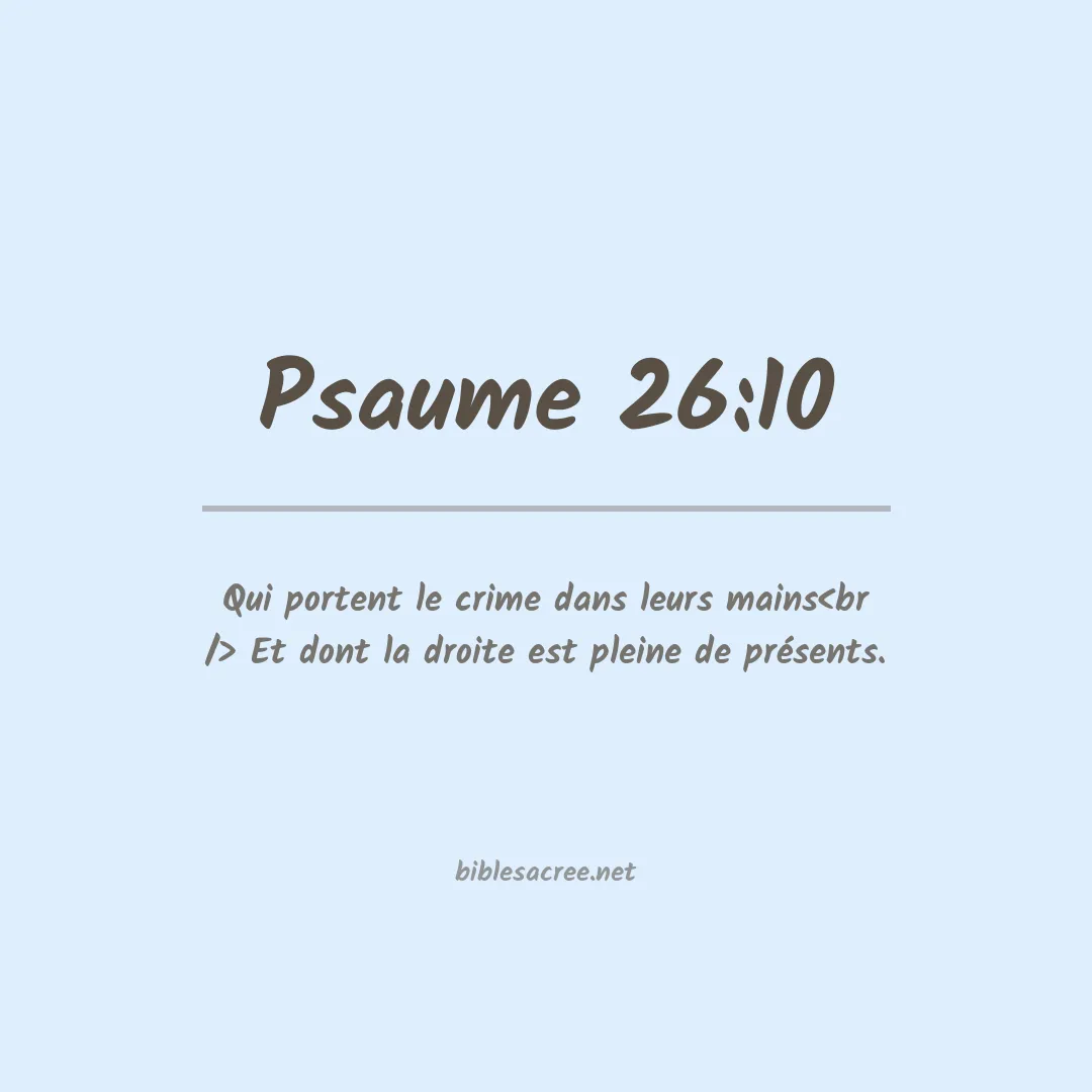 Psaume - 26:10