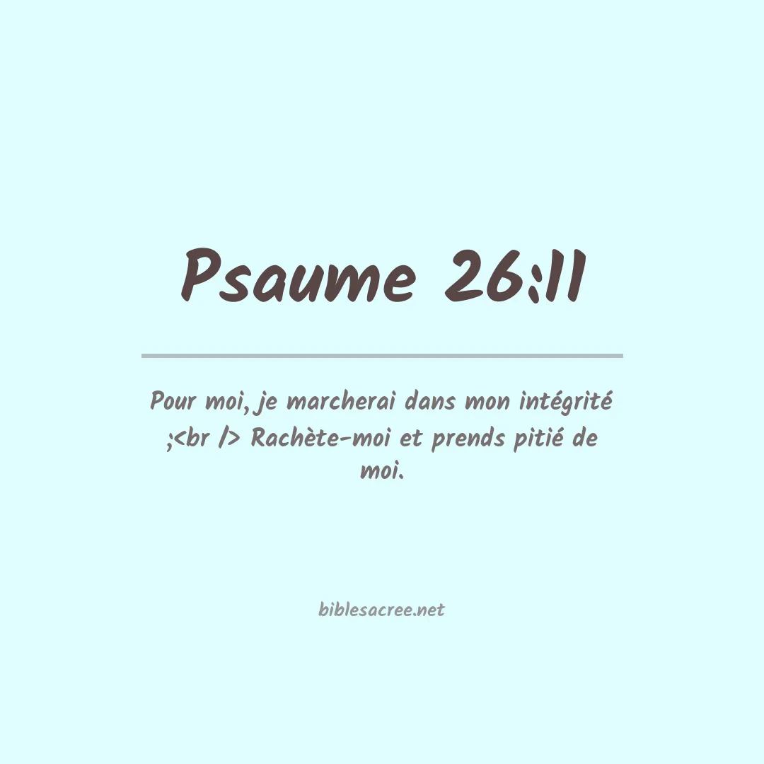 Psaume - 26:11