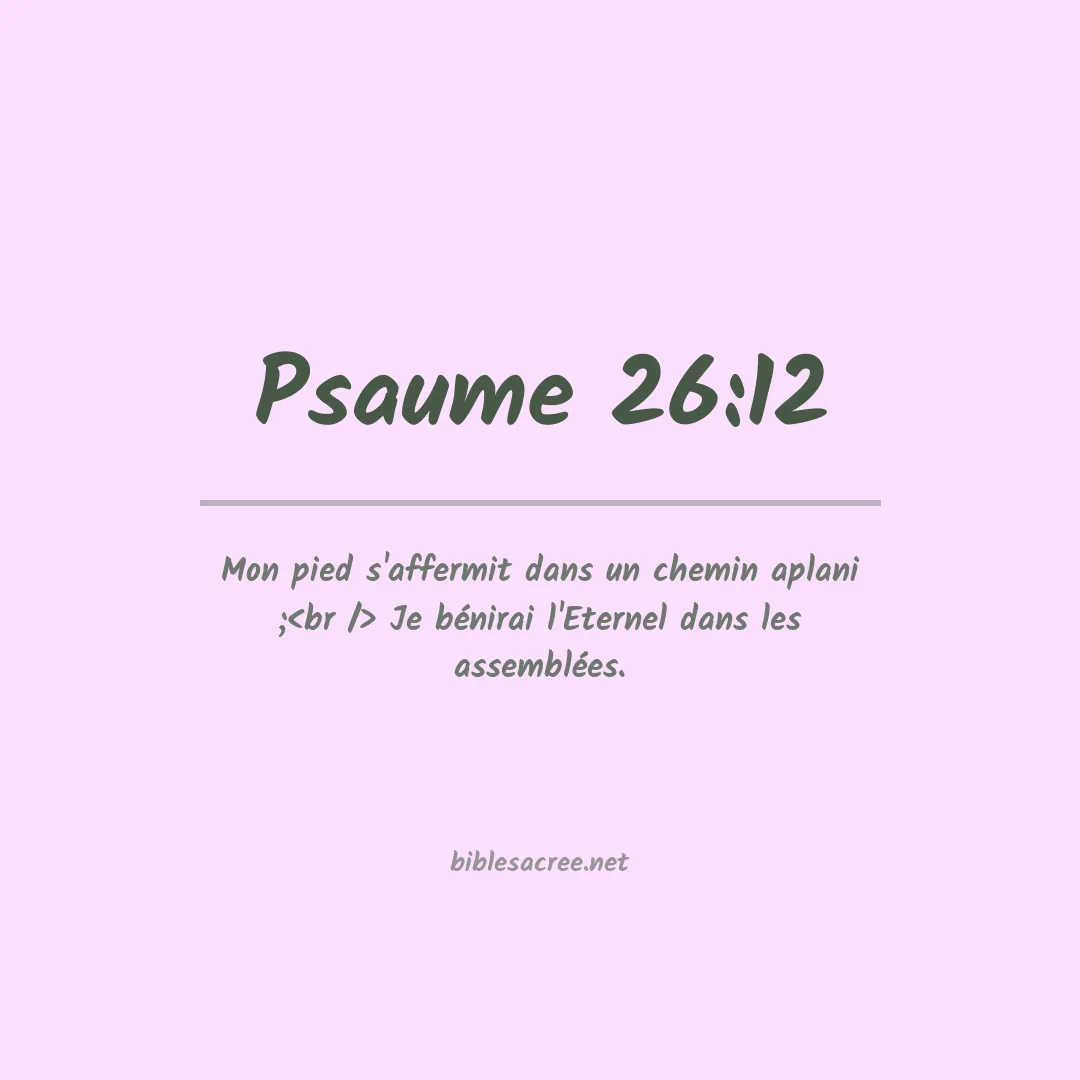 Psaume - 26:12
