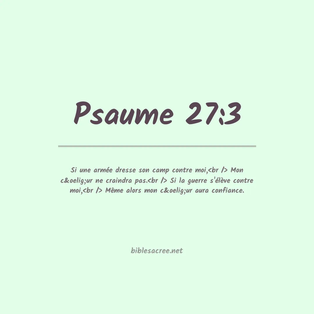 Psaume - 27:3