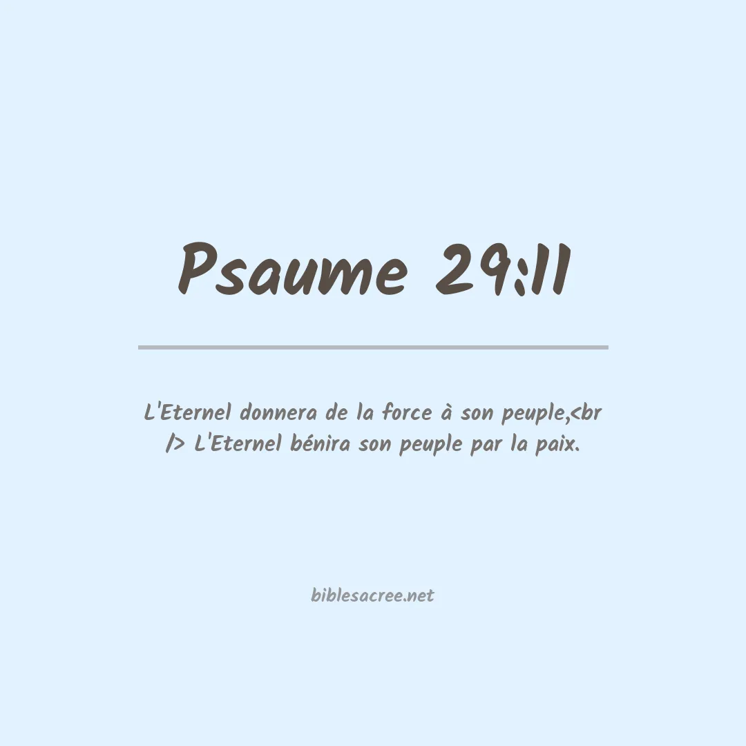 Psaume - 29:11