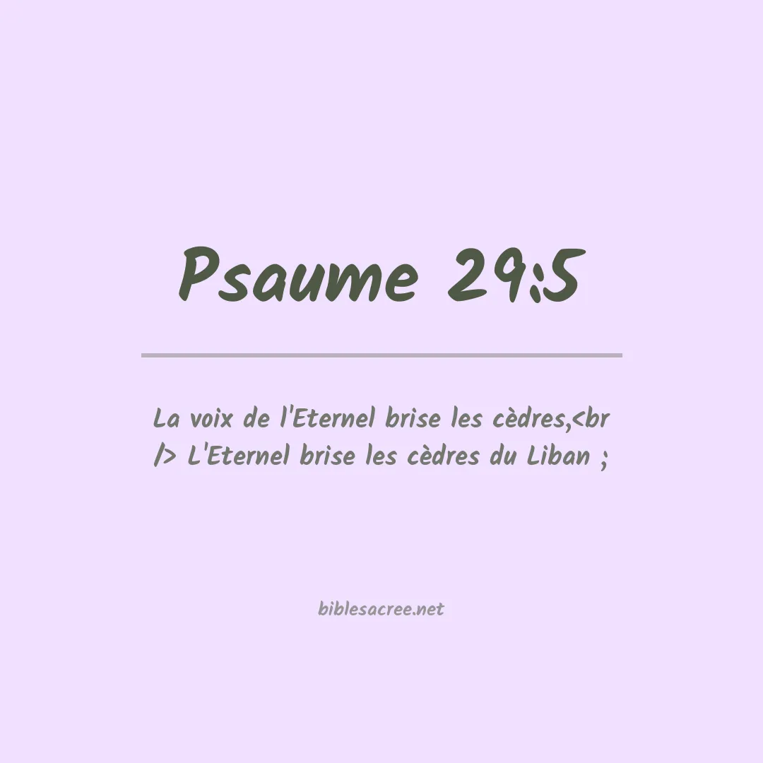 Psaume - 29:5