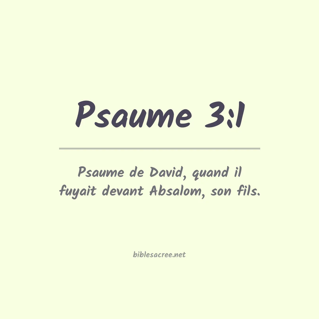 Psaume - 3:1